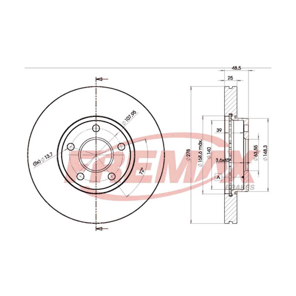 Kit Freio Dianteiro Disco Pastilha Focus 2.0 16V 2014/2019 - 2