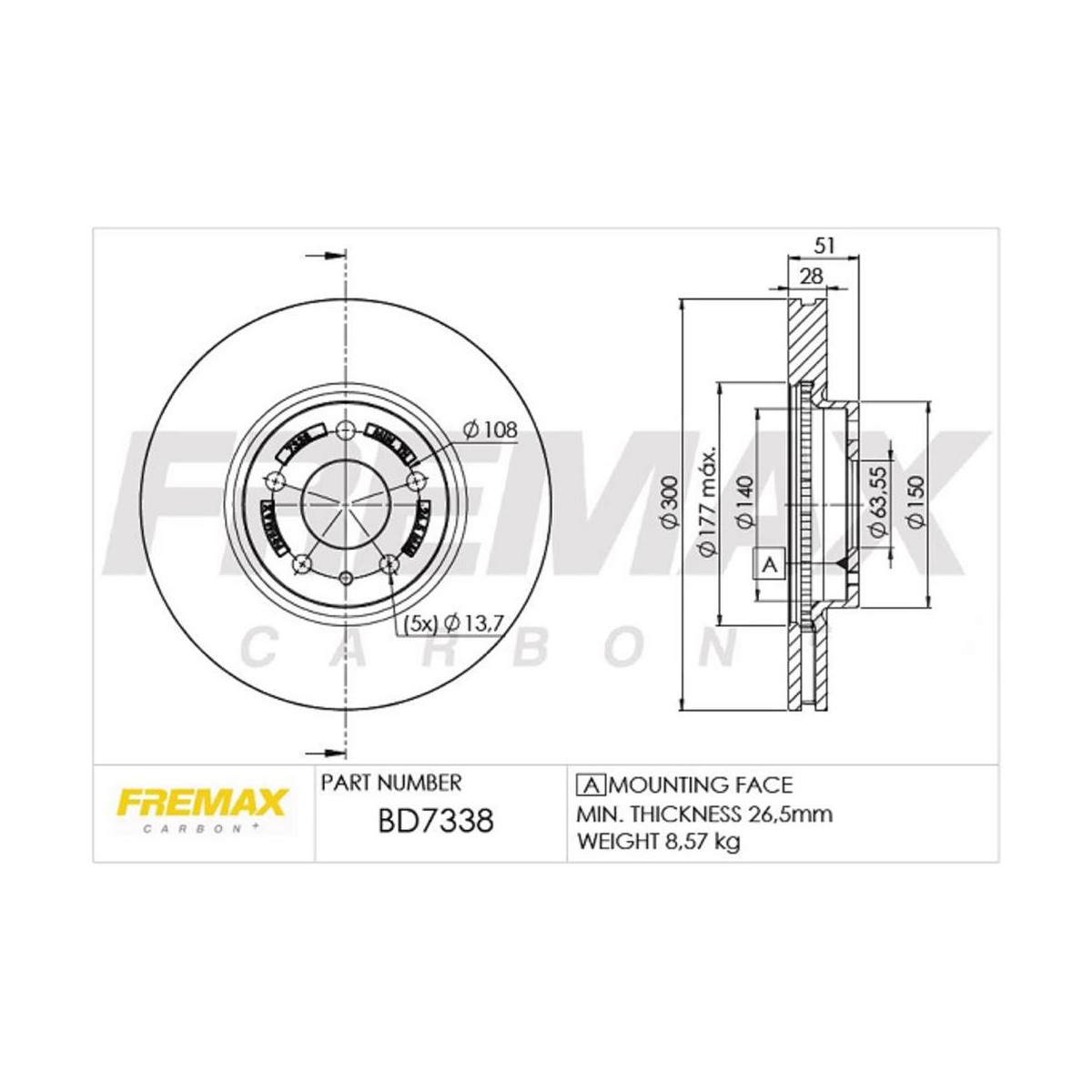 Kit Freio Dianteiro Disco Pastilha Ford Fusion 2.5 Flex 2013/2015 - 2