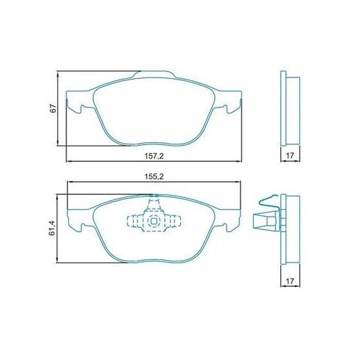Kit Freio Dianteiro Disco Pastilha Ecosport 4x4 2.0 12/19 Ecosport Automátic 1.6 2.0 12/17 - 3