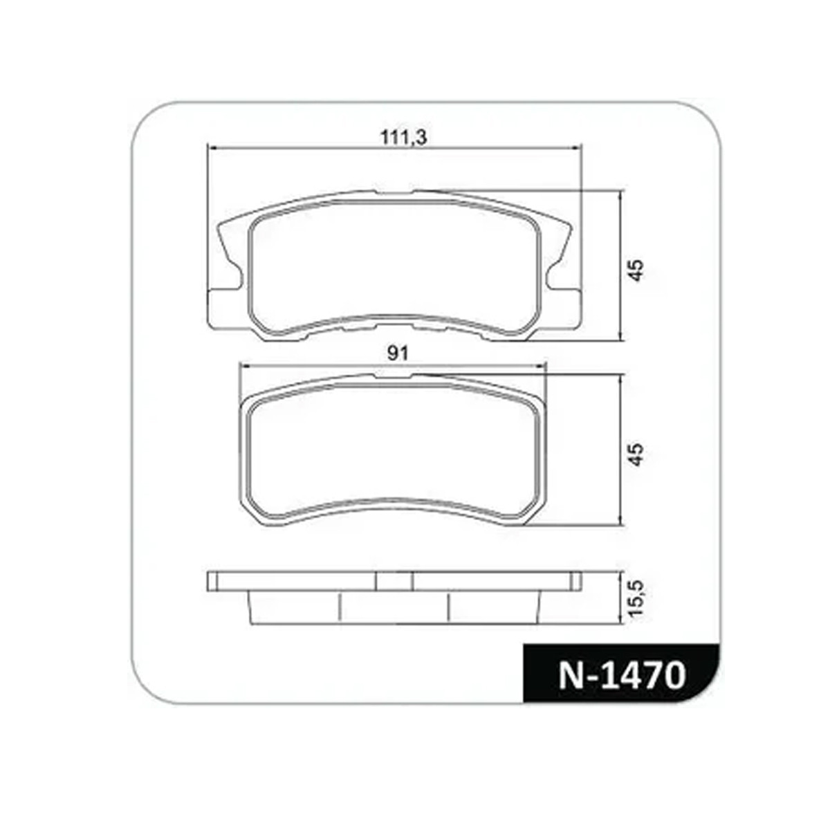 Kit Freio Traseiro Disco Pastilha Asx 2.0 16V 2013/2017 Outlander 2.0 16V 2013/2018 - 3