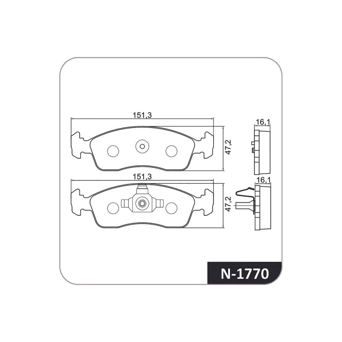 Kit Freio Dianteiro Disco Pastilha Fiat Novo Palio 1.4 2011/2017 - 3