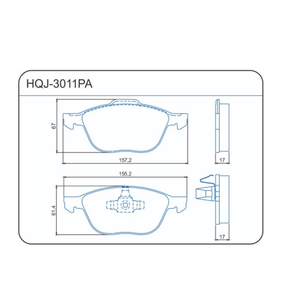 Kit Freio Dianteiro Disco Pastilha Focus 2.0 16v 2014/2019 - 3