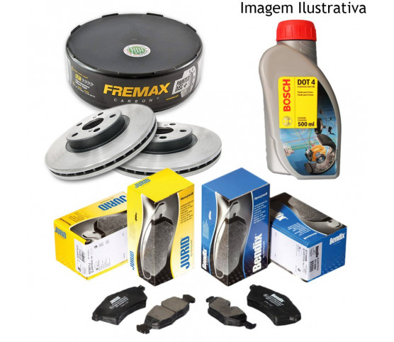 Freio Discos Pastilhas Fluido Kia Motors Sportage 4X2 11/12 (Kit Dianteiro)