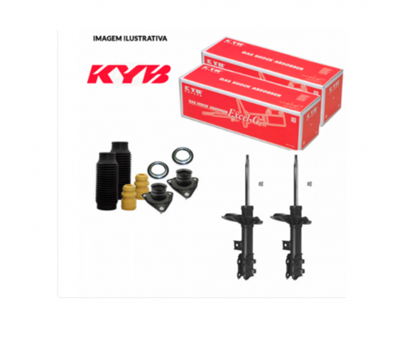 4 Amortecedores Kayaba + Kits Completo Nissan Livina 2009/