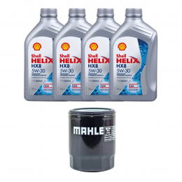 Kit Troca Óleo Shell 5W30 Honda New Civic 1.8 16V 2007/2011
