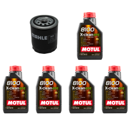 Kit Troca Óleo Motul X-Clean EFE 5w30 Sintético Ford Ranger 4.0 v6 1997/