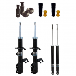 4 Amortecedores Nakata + Kits Suspensão Sampel Versa 11/20