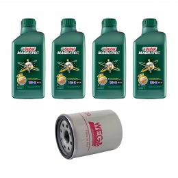 Kit Troca Óleo Castrol 10w30 New Civic 1.8 16v 2006/