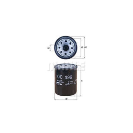 Filtro Óleo Mahle Mitsubishi Pajero io 1.8 99/02