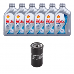 Kit Troca Óleo Shell 5w30 Ford Mondeo 2.5 24V V6 1996/2001