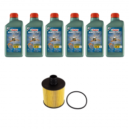 Kit Troca Óleo Castrol 5w40 Toro Multijet 2.0 16V Diesel 16/