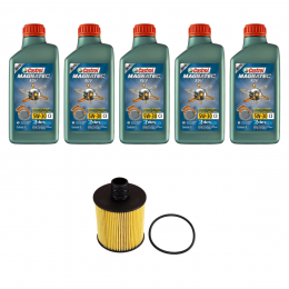 Kit Troca Óleo Castrol 5W30 Compass Renegade 2.0 Multijet Diesel 17/