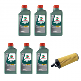 Kit Troca Óleo Castrol 5W30 Jeep Cherokee 3.2 V6 2014/