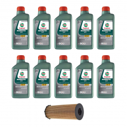 Kit Troca Óleo Castrol 5w30 Range Rover Vogue 3.6 V8 07/10