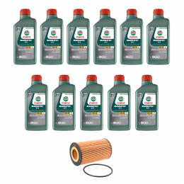 Kit Troca Óleo Castrol 5W30 Range Rover Vogue 5.0 TC 2013/