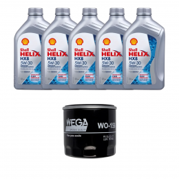 Kit Troca Óleo Shell 5W30 Ford Focus 2.0 16V 2014/