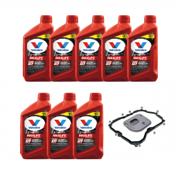 Kit Troca Óleo Transmissão Automática Valvoline Max ATF Dexmerc VW Tiguan 2.0 TFSI TSI