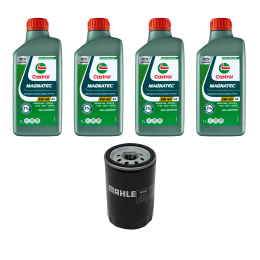 Kit Troca Óleo Castrol Magnatec 5W40 VW Golf Bora Polo Passat Jetta Audi A3 A4