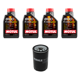 Kit Troca Óleo Motul 8100 X-Cess 5W40 VW Golf Bora Polo Passat Jetta Audi A3 A4