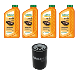 Kit Troca Óleo Lubrax Valora 5W40 VW Golf Bora Polo Passat Jetta Audi A3 A4