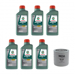 Kit Troca Óleo Castrol 5w30 Audi A6 2.8 V6 30V 2000/2001
