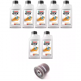 Kit Troca Óleo Castrol GTX 15w40 Kia Sportage 2.2 1995/1999