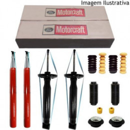 4 Amortecedores Motorcraft + Kits Ford Versailles VW Santana 1996/ (Kit Completo)