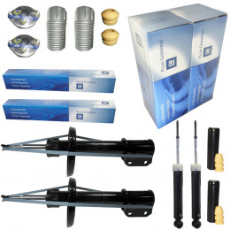 4 Amortecedores GM + Kits Corsa Celta Prisma 1.0 1.4 1.6 Turbogás (Kit Completo)