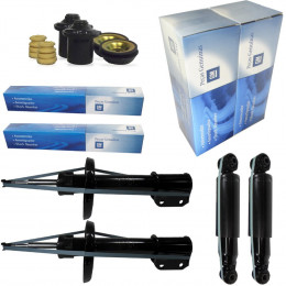 4 Amortecedores GM + Kits Novo Corsa 1.0 1.4 1.8 2002/2013 (Kit Completo)