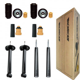 4 Amortecedores Monroe + Kits Vw Saveiro Crossover 2005/