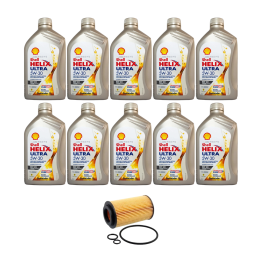 Kit Troca Óleo Shell 5w30 ECT C2 Range Rover Vogue 4.4 V8 11/13