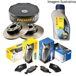 Freio Discos Pastilhas Fluido Jetta Variant 2.5 20V 08/13 (Kit Traseiro)