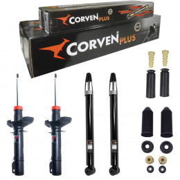 4 Amortecedores Corven + Kits Suspensão Completo Audi A3 1996/2006