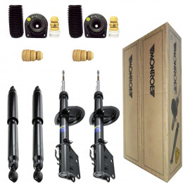 4 Amortecedores Monroe + Kits Fiat Doblo 1.3 1.6 Cargo 2001/