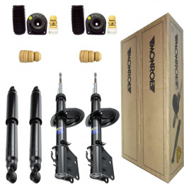4 Amortecedores Monroe + Kits Fiat Doblo 1.3 1.6 ELX EX 2001/