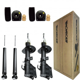 4 Amortecedores Monroe + Kits Fiat Idea Adventure 1.8 2006/