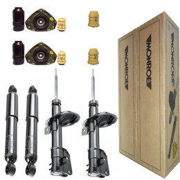 4 Amortecedores Monroe + Kits Fiat Marea SX 2.0 1998/1999