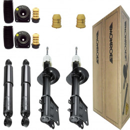 4 Amortecedores Monroe + Kits Fiat Palio Weekend 1.0 2001/