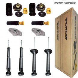 4 Amortecedores Monroe + Kits Fiat Punto ELX HLX 1.4 1.8 2007/