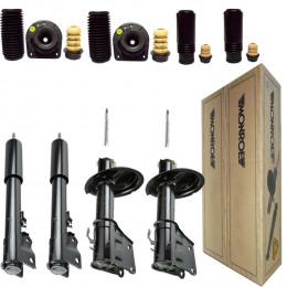 4 Amortecedores Monroe + Kits Fiat Siena 1996/2000