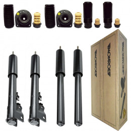 4 Amortecedores Monroe + Kits Fiat Siena 1997/1998 - Mod. Refil -