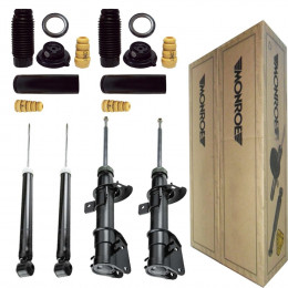 4 Amortecedores Monroe + Kits Fiat Stilo 1.8 8V 1.8 16V 2002/2011