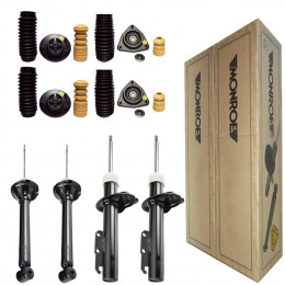 4 Amortecedores Monroe + Kits Ford Escort 1.8 16V 1996/1998