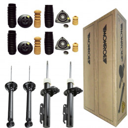 4 Amortecedores Monroe + Kits Ford Escort 1.8 16V 1998/2003