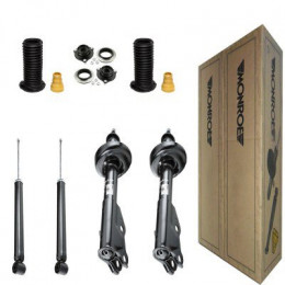 4 Amortecedores Monroe + Kits Honda Civic 1.8 LXS EXS 2006/2011
