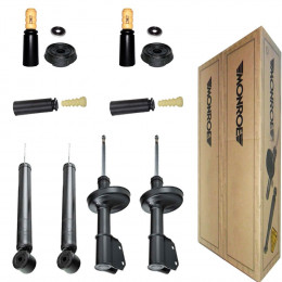 4 Amortecedores Monroe + Kits Renault Clio 1.6 2000/2009