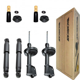4 Amortecedores Monroe + Kits Renault Kangoo Passeio 2013/