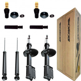 4 Amortecedores Monroe + Kits Renault Sandero 1.0 1.6 2008/