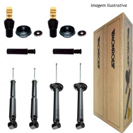 4 Amortecedores Monroe + Kits Renault Sandero Stepway 1.6 2008/