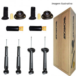 4 Amortecedores Monroe + Kits Toyota Corolla Fielder SW 2003/2008
